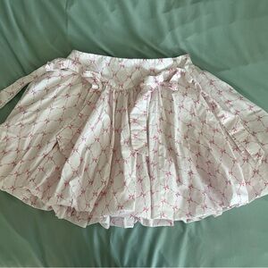 Altar'd State Pink and White Skater Skirt